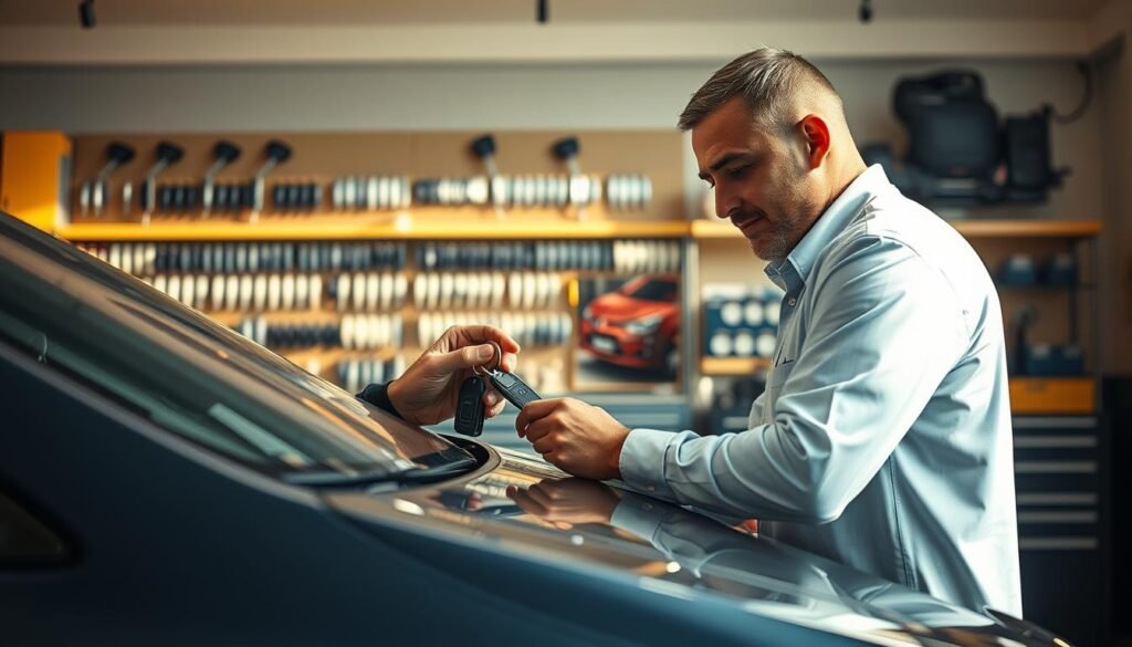 استبدال مفتاح السيارة في دبي